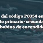 Causa del código P0354 en Audi: Circuito primario/secundario de la bobina de encendido 4