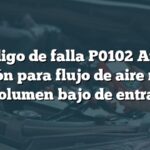 Código de falla P0102 Audi: Solución para flujo de aire masivo o volumen bajo de entrada