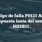 Código de falla P0133 Audi: Respuesta lenta del sensor HO2S11