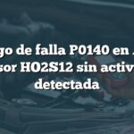 Código de falla P0140 en Audi: Sensor HO2S12 sin actividad detectada