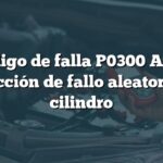 Código de falla P0300 Audi: Detección de fallo aleatorio en cilindro