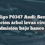 Código P0347 Audi: Sensor posición árbol levas circuito admisión bajo banco 2