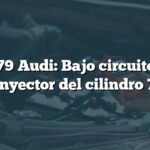 P0279 Audi: Bajo circuito del inyector del cilindro 7