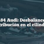 P0284 Audi: Desbalance de contribución en el cilindro 8