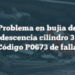 Problema en bujía de incandescencia cilindro 3 Audi: Código P0673 de falla