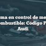 Problema en control de medición de combustible: Código P0251 Audi