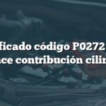 Significado código P0272 Audi: Balance contribución cilindro 4