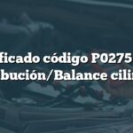 Significado código P0275 Audi: Contribución/Balance cilindro 5