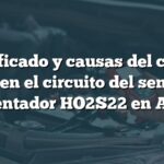 Significado y causas del código P0161 en el circuito del sensor de calentador HO2S22 en Audi