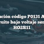 Solución código P0131 Audi: Circuito bajo voltaje sensor HO2S11