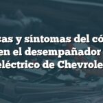 Causas y síntomas del código B0287 en el desempañador trasero eléctrico de Chevrolet