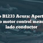 Código B1233 Acura: Apertura en circuito motor control mezcla aire lado conductor