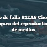 Código de falla B12A8 Chevrolet: Desbloqueo del reproductor óptico de medios