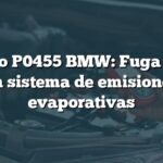 Código P0455 BMW: Fuga grave en sistema de emisiones evaporativas