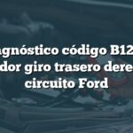 Diagnóstico código B1248: Indicador giro trasero derecho en circuito Ford