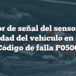 Error de señal del sensor de velocidad del vehículo en BMW: Código de falla P0500