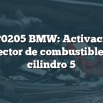 Error P0205 BMW: Activación del inyector de combustible del cilindro 5