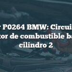 Error P0264 BMW: Circuito de inyector de combustible bajo en cilindro 2