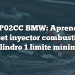 Error P02CC BMW: Aprendizaje offset inyector combustible cilindro 1 límite mínimo