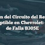 Función del Circuito del Relé RAP Interruptible en Chevrolet: Código de Falla B305E