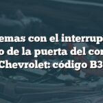 Problemas con el interruptor de bloqueo de la puerta del conductor en Chevrolet: código B3150