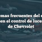 Problemas frecuentes del código B258A en el control de luces bajas de Chevrolet