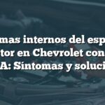 Problemas internos del espejo del conductor en Chevrolet con código B154A: Síntomas y soluciones