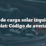 Sensor de carga solar izquierdo en Chevrolet: Código de avería B1318