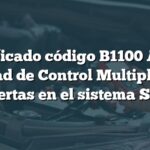 Significado código B1100 Acura: Unidad de Control Multiplex de Puertas en el sistema SRS