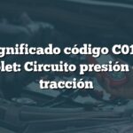 Significado código C0131 Chevrolet: Circuito presión control tracción