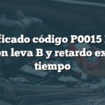 Significado código P0015 BMW: Posición leva B y retardo excesivo tiempo