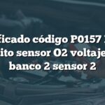 Significado código P0157 BMW: Circuito sensor O2 voltaje bajo banco 2 sensor 2