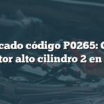 Significado código P0265: Circuito inyector alto cilindro 2 en BMW