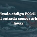 Significado código P0341 BMW: Señal entrada sensor árbol de levas