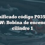 Significado código P0351 en BMW: Bobina de encendido cilindro 1