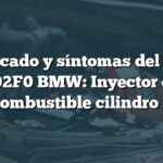 Significado y síntomas del código P02F0 BMW: Inyector de combustible cilindro 3