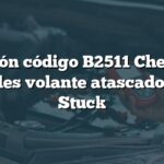 Solución código B2511 Chevrolet: Controles volante atascados - Key Stuck