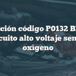 Solución código P0132 BMW: Circuito alto voltaje sensor oxígeno