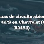 Síntomas de circuito abierto del sensor GPS en Chevrolet (Código B2484)